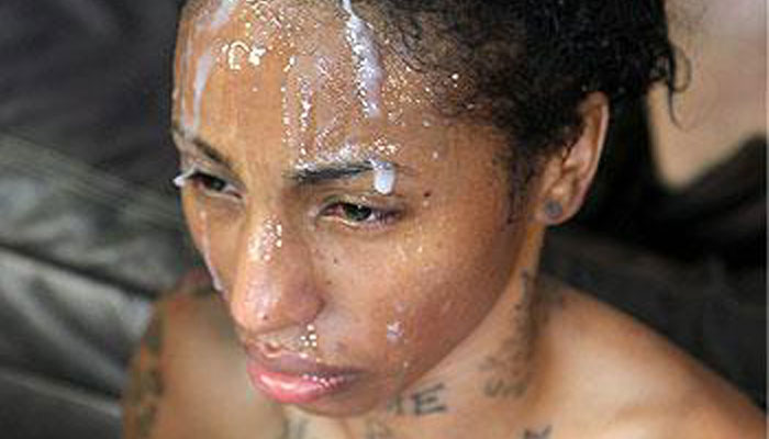 Ghetto Gaggers Ella takes on a huge white dick